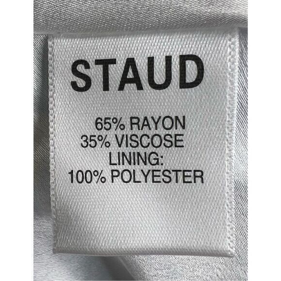 Staud Milla Gingham Daisy Mini Dress NWT Size 6 - Picture 7 of 8